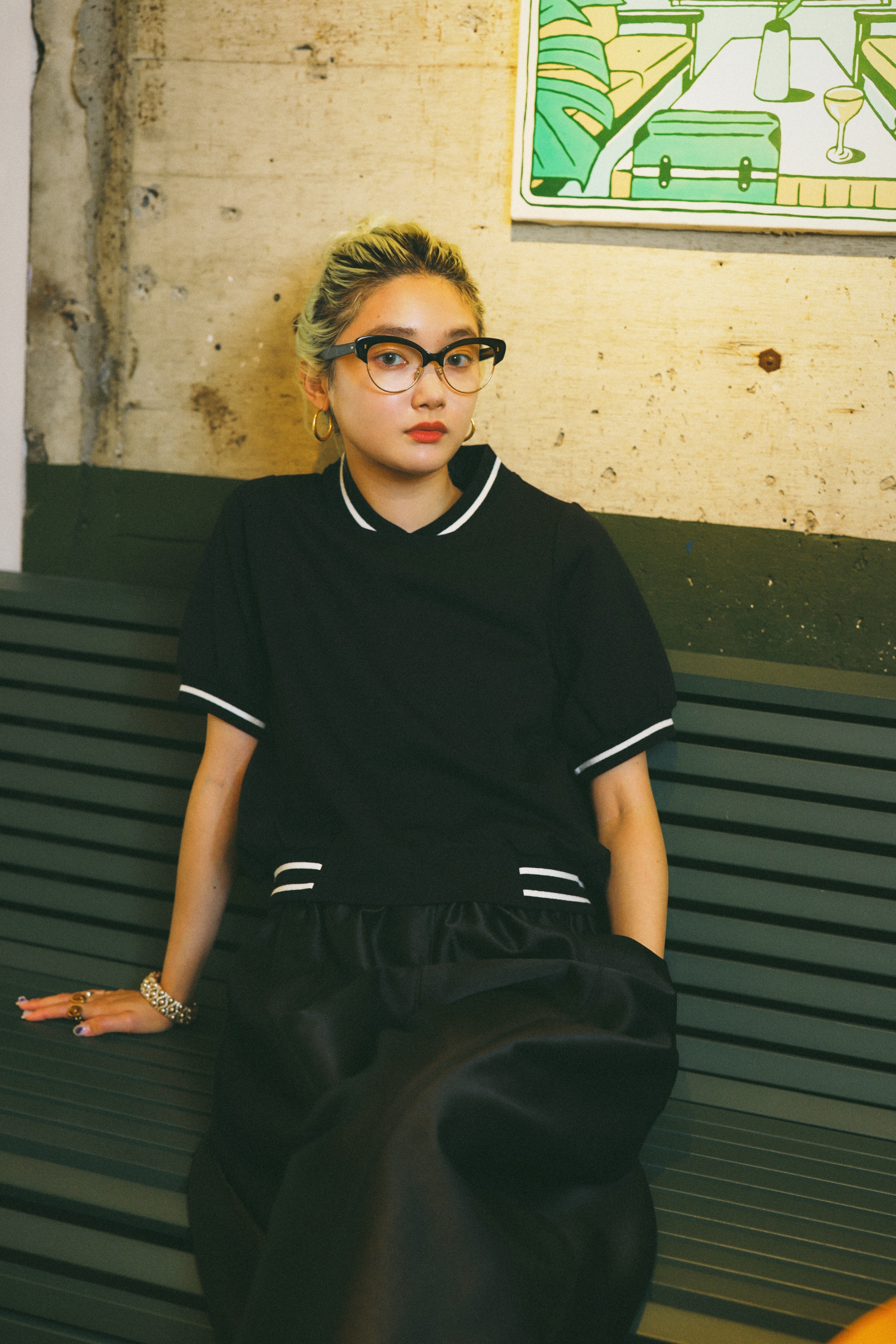 HeRIN.CYE | mio yanase / Ponte polo tops (Tシャツ・カットソー(半袖