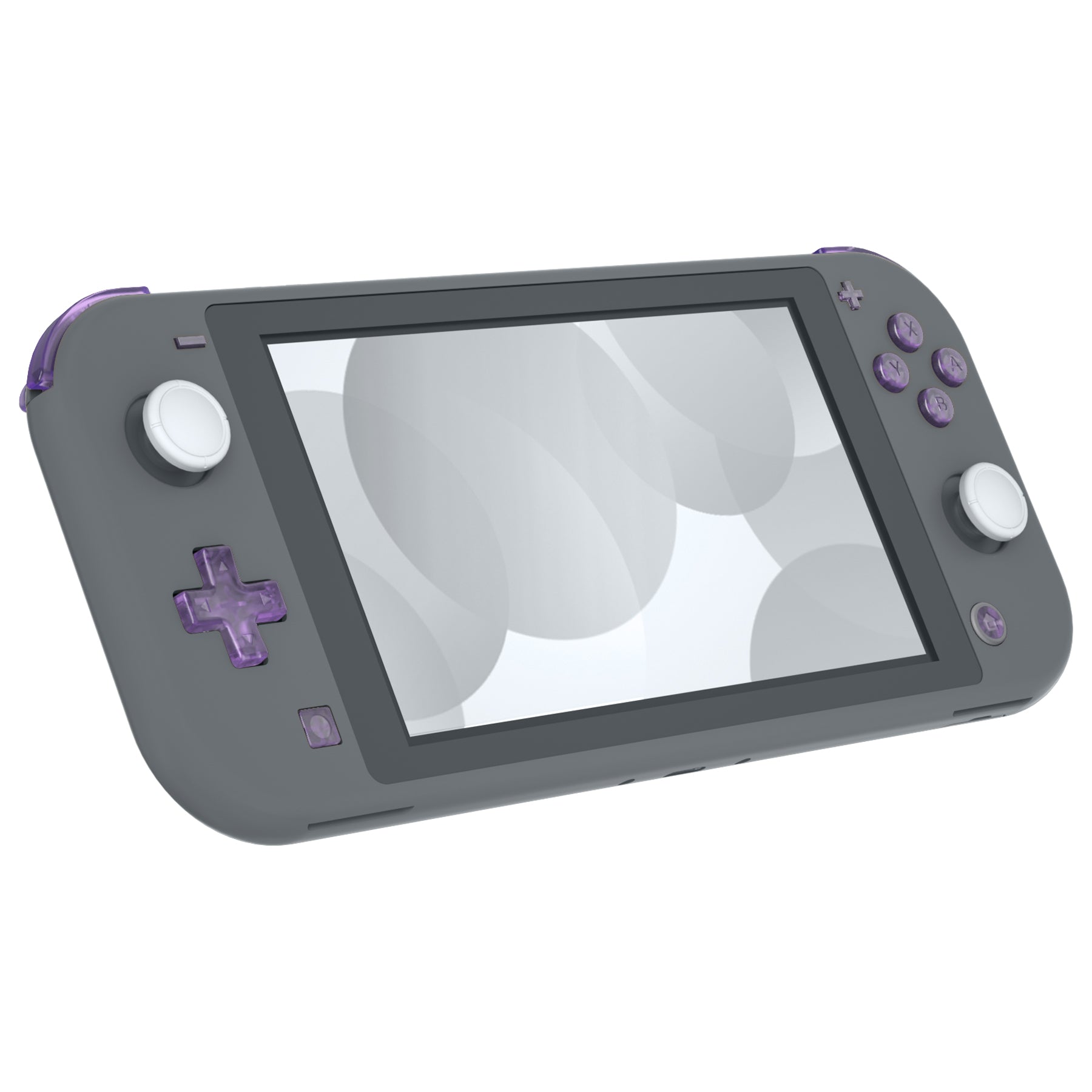 eXtremeRate Clear Atomic Purple Replacement ABXY Home Capture Plus