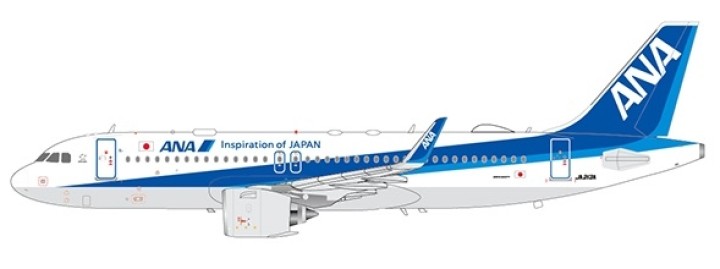 ANA All Nippon Airbus A320neo JA213A Stand JC wings JC2ANA167