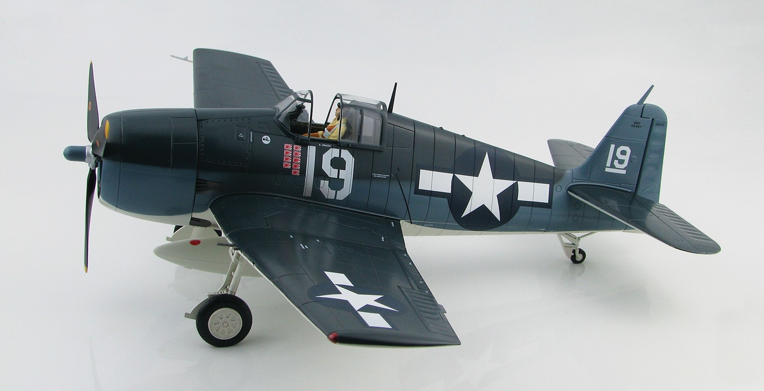Highly detailed Hobby Master F6F Hellcat Grumman F6F-3 Hellcat