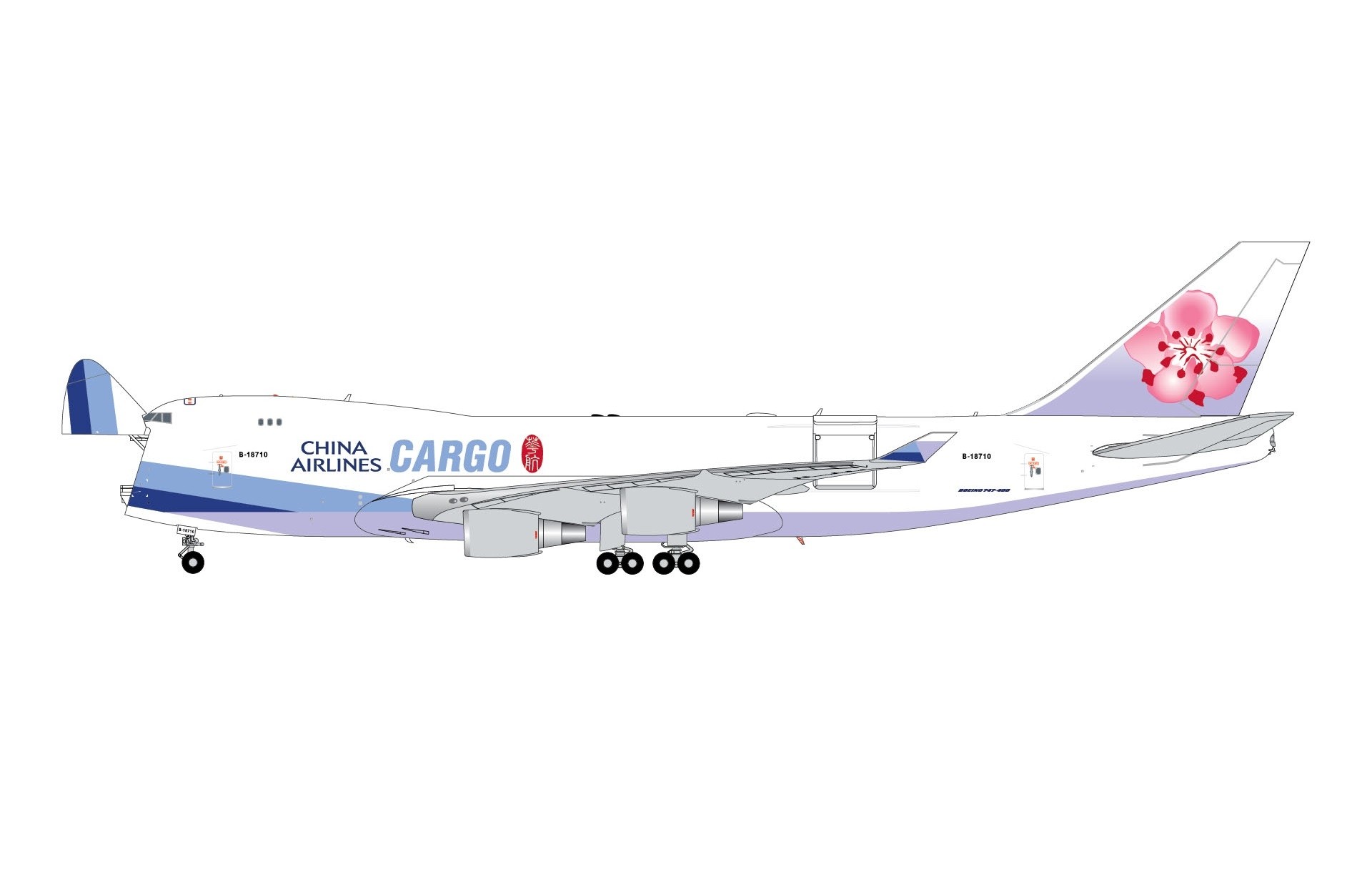 Interactive Doors China Airlines Cargo Boeing 747-400F B-18710