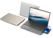 富士通FMVパソコン | LIFEBOOK WN1/E2 シャンパンゴールド