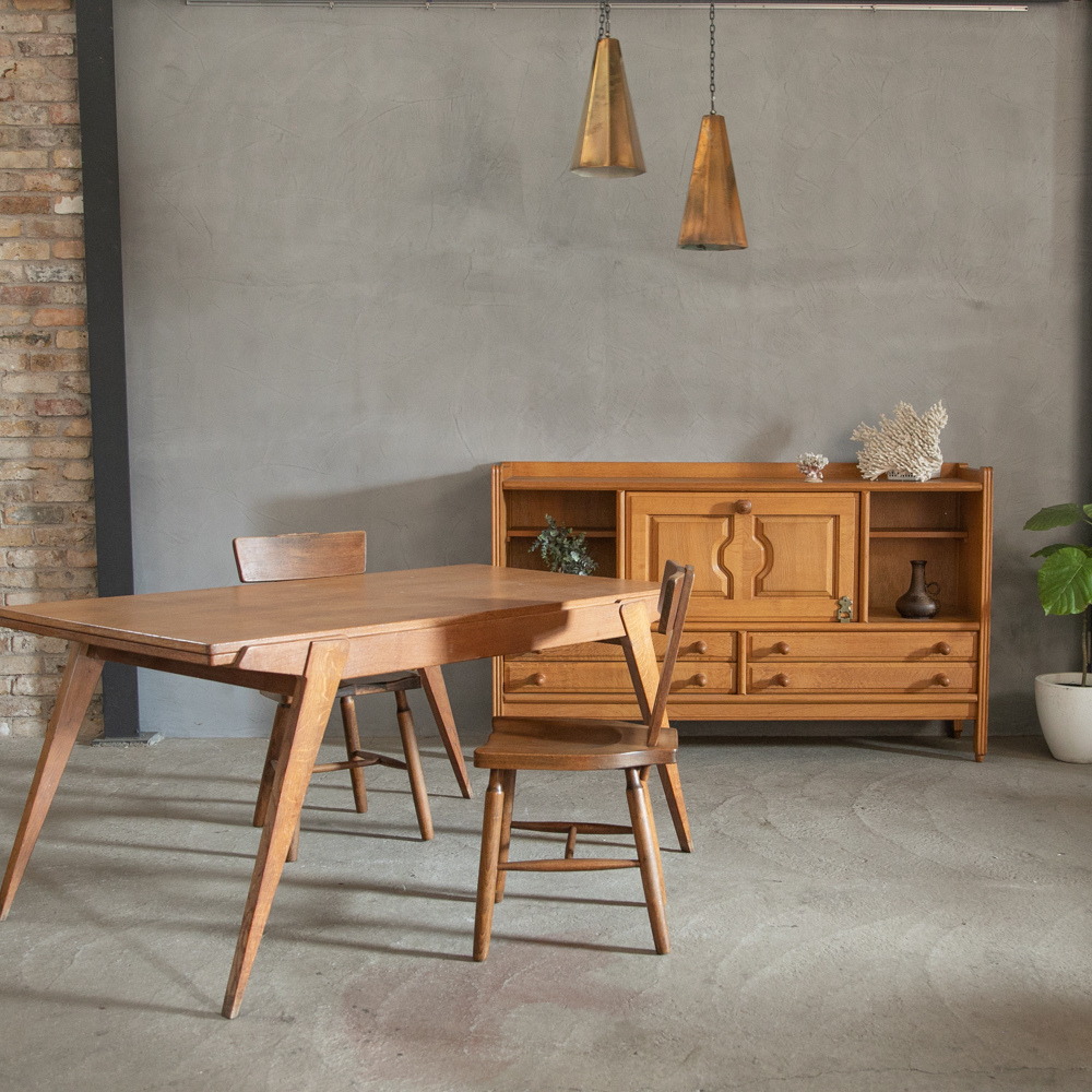 ヴィンテージ エクステンションテーブル – フランス、ヨーロッパの