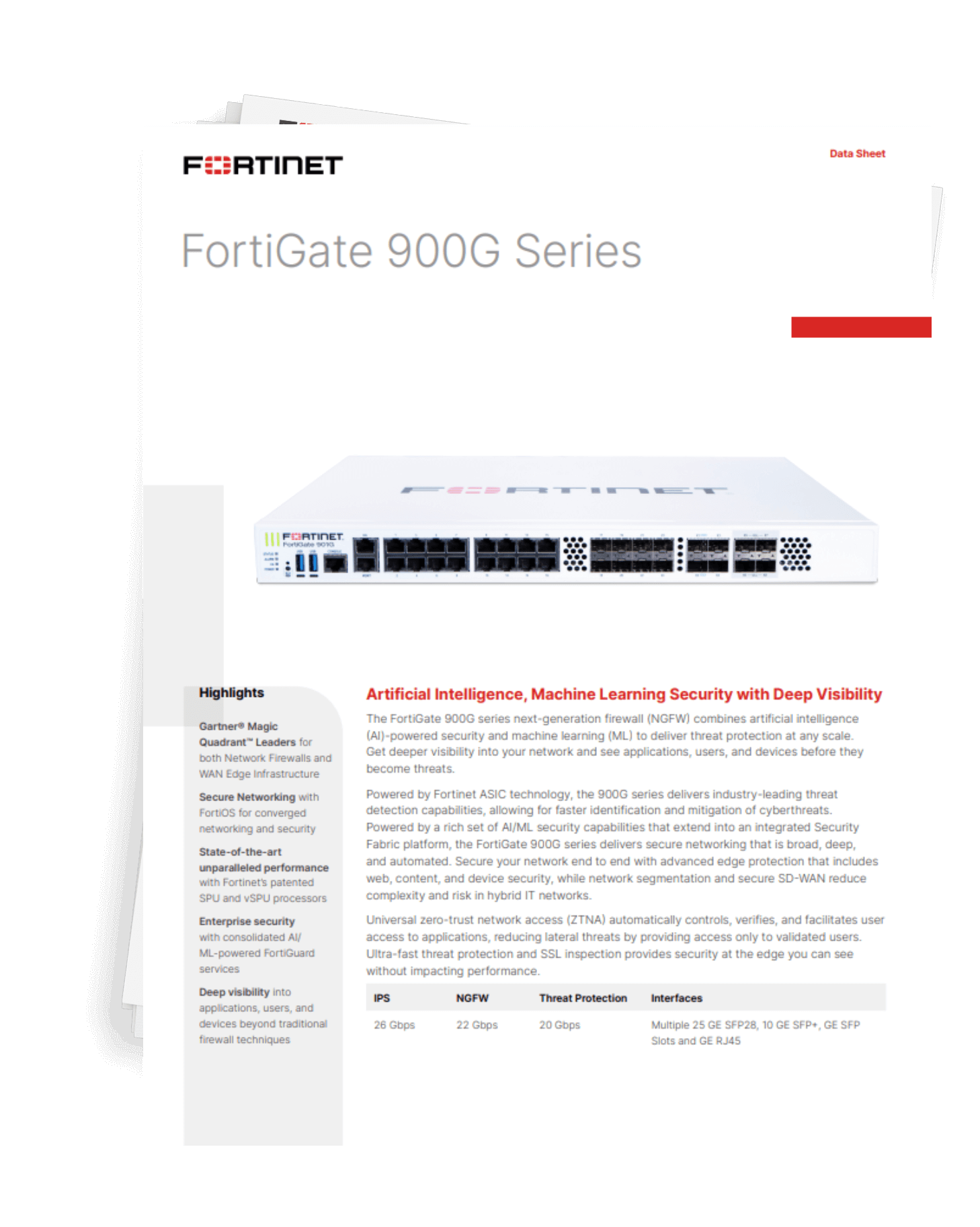 FortiGate 900G シリーズ データシート | フォーティネット