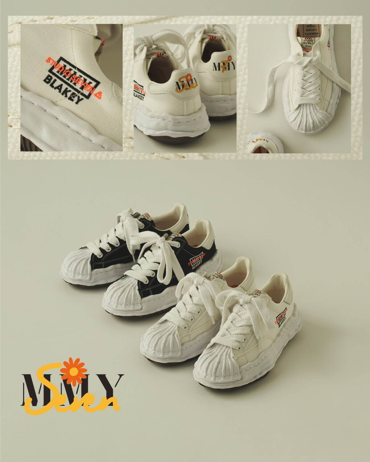 スタジオ セブン×メゾン ミハラヤスヒロのスニーカー「ブレイキー
