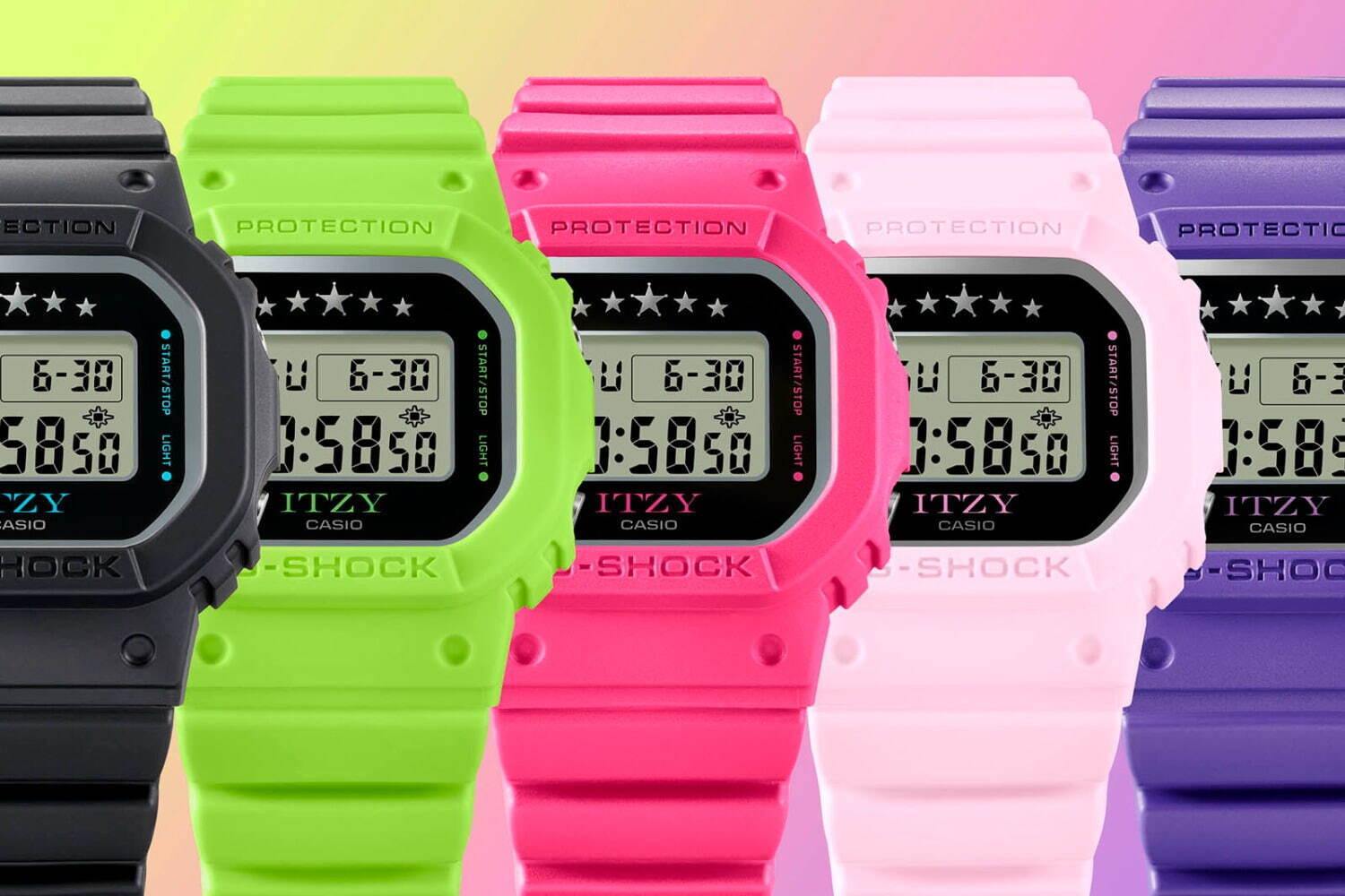 G-SHOCK×ITZYコラボ腕時計第2弾「GMD-S5610IT」ピンクやバイオレット1