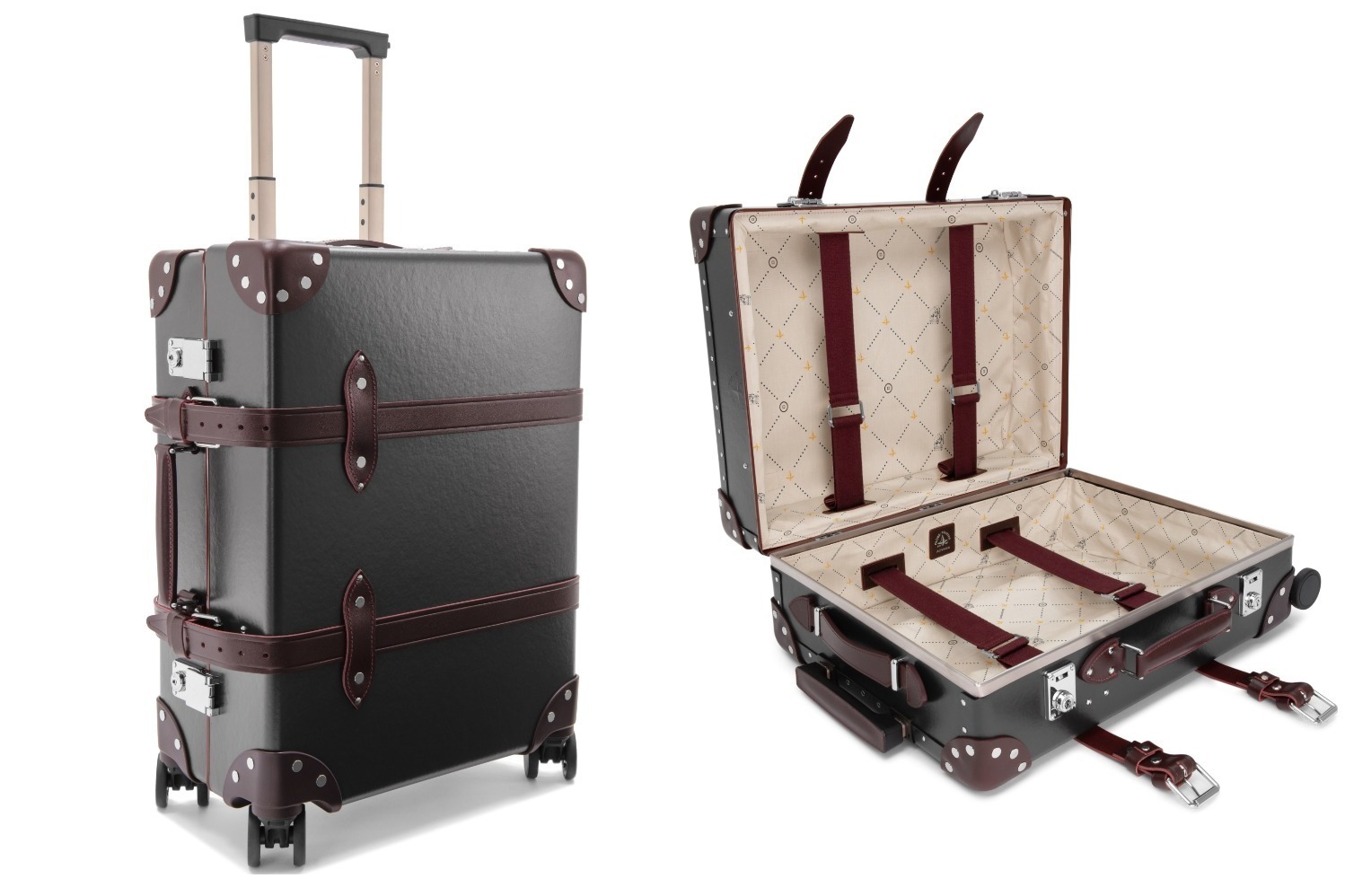 グローブ・トロッター 青山限定スーツケース、チャコールボディ×北極星