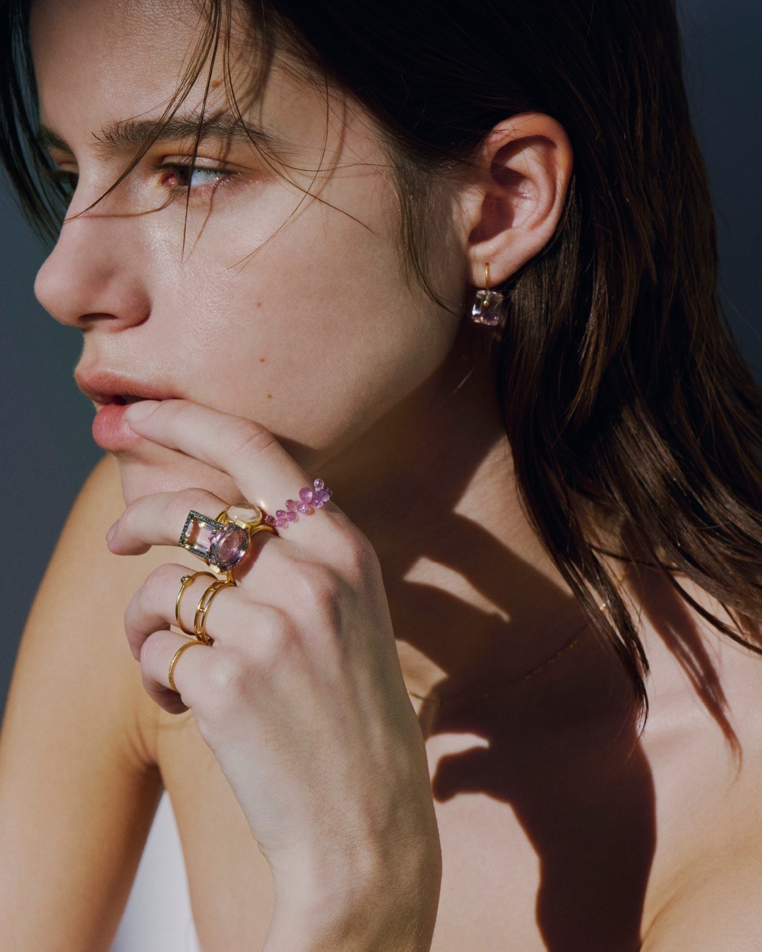 アルティーダ ウード“ブーケ風”サファイアの限定チェーンリング