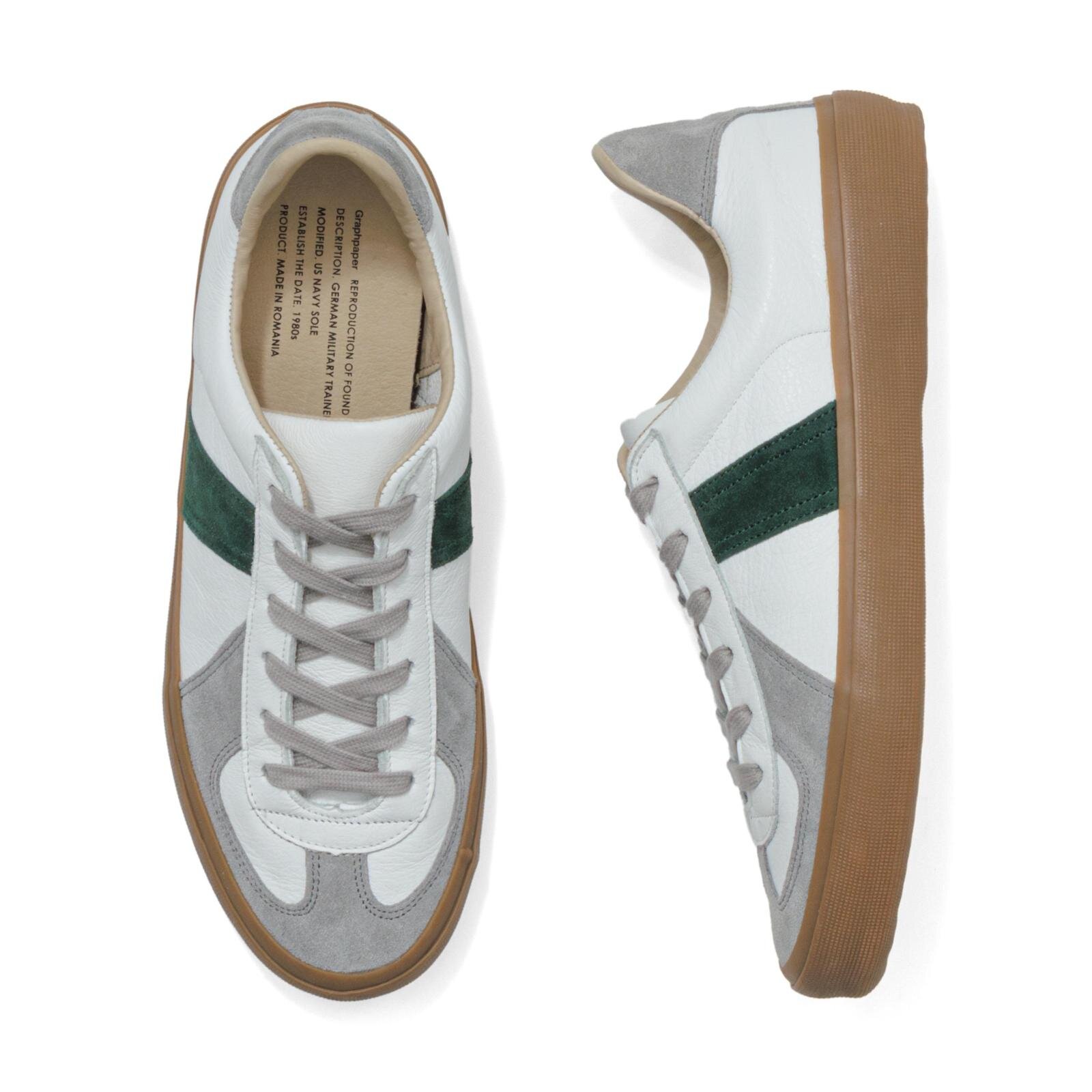 グラフペーパー×リプロダクションオブファウンドのスニーカー、”上質