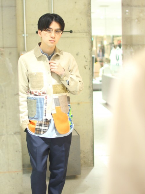 COMME DES GARCONS JUNYA WATANABE MAN パッチワークシャツジャケット