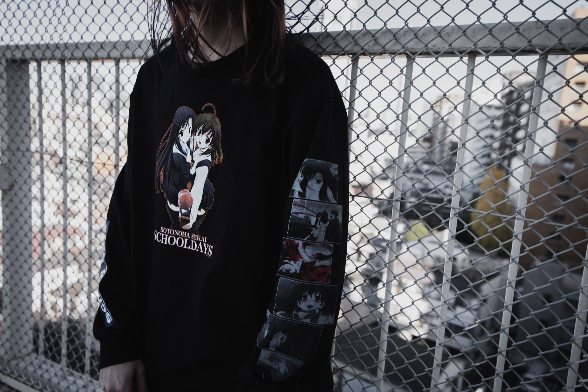 チルウィーブがADV「スクールデイズ」とのコラボTシャツを発売 BAD END