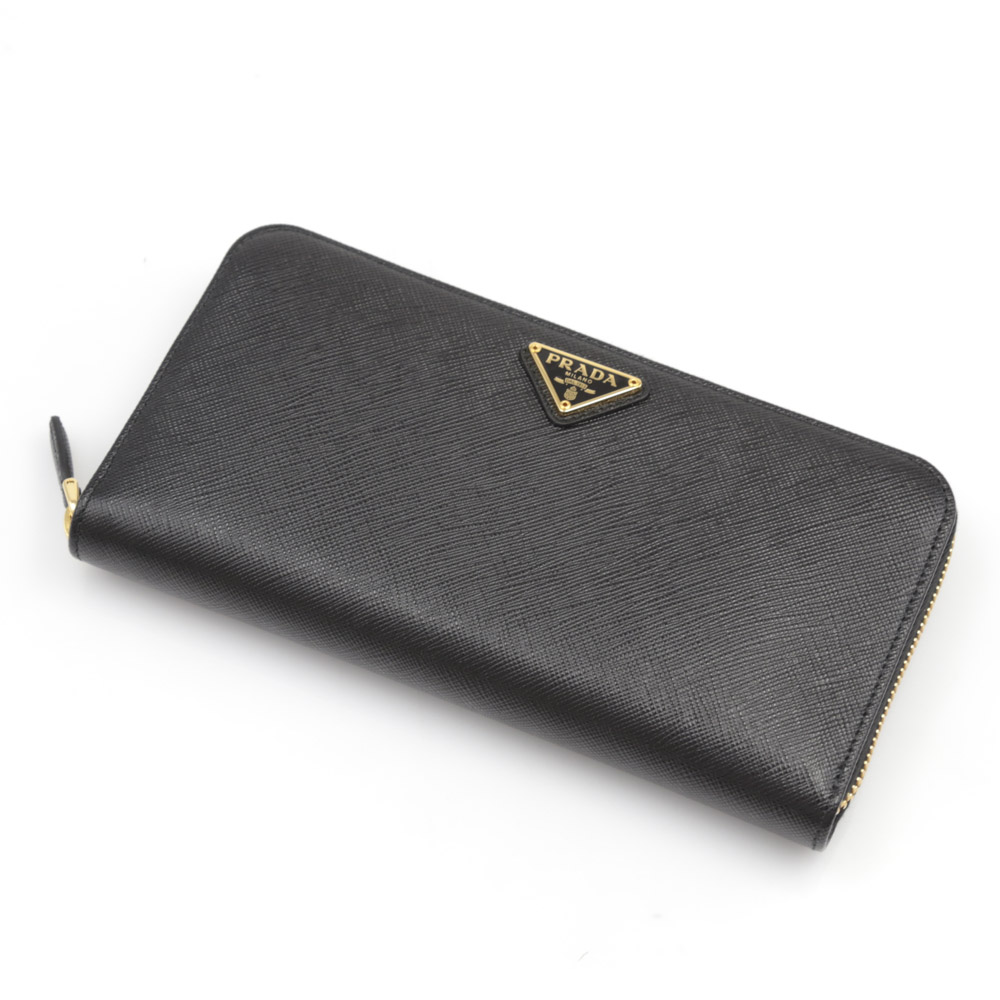 プラダ PRADA 長財布 SAF.TRIANGOLO/NERO 1ML506-QHH【FITHOUSE ONLINE
