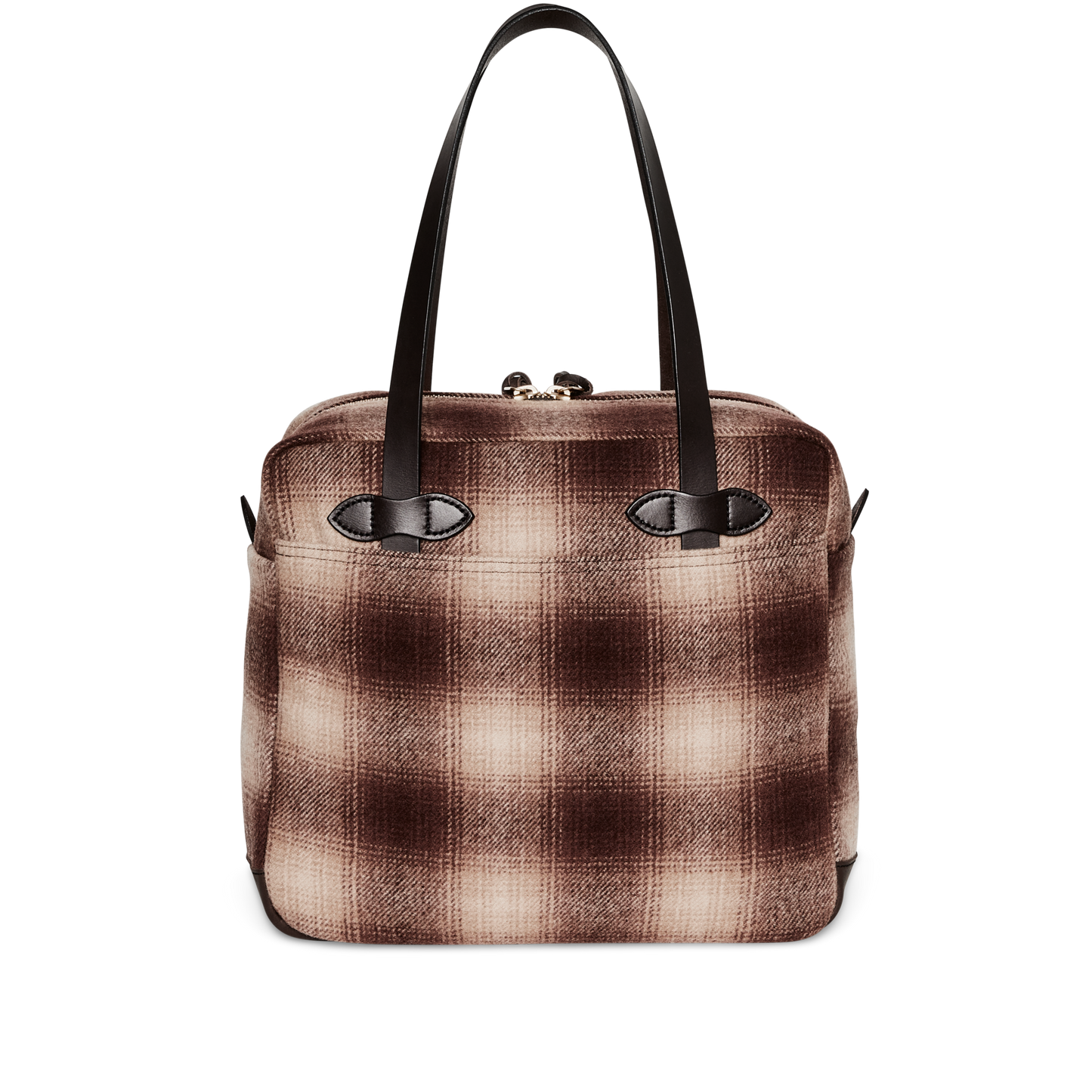 Mackinaw Wool Zipper Tote Bag - Brown / Tan Ombre | Filson