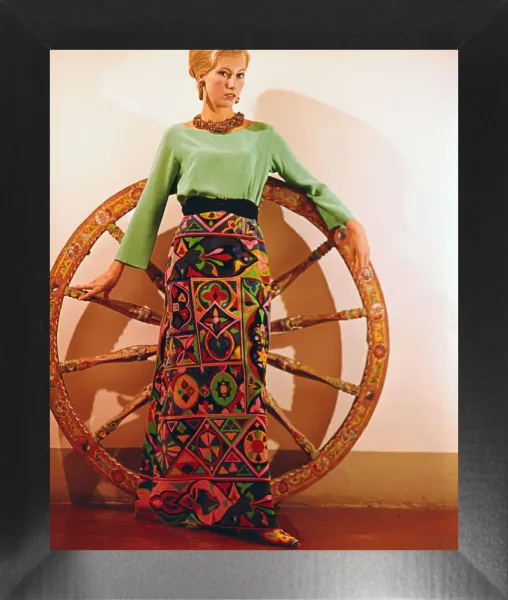 Fine Art Storehouse Print: Emilio Pucci's 1963 Velvet Skirt. Art