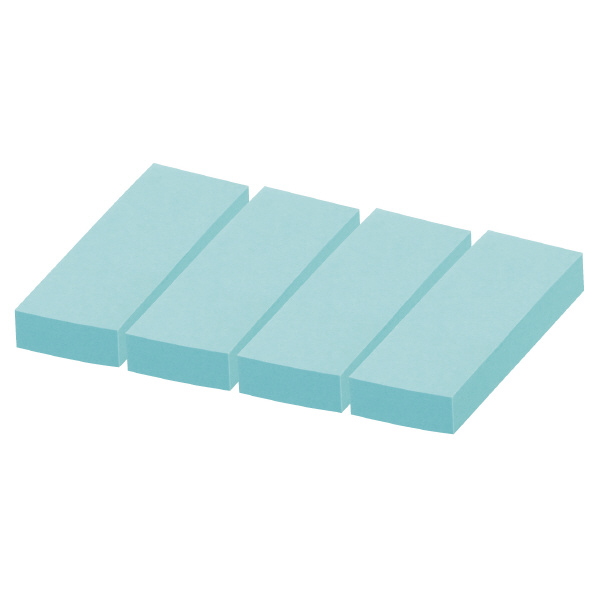 タックメモ 徳用 付箋タイプ 74x25mm 100枚x20本 青 | コクヨ公式