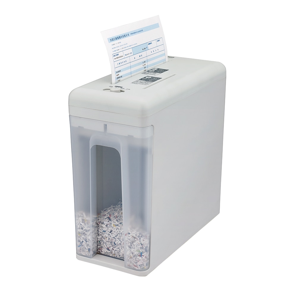 ナカバヤシ パーソナルシュレッダー ノイズレススリム ライトグレー