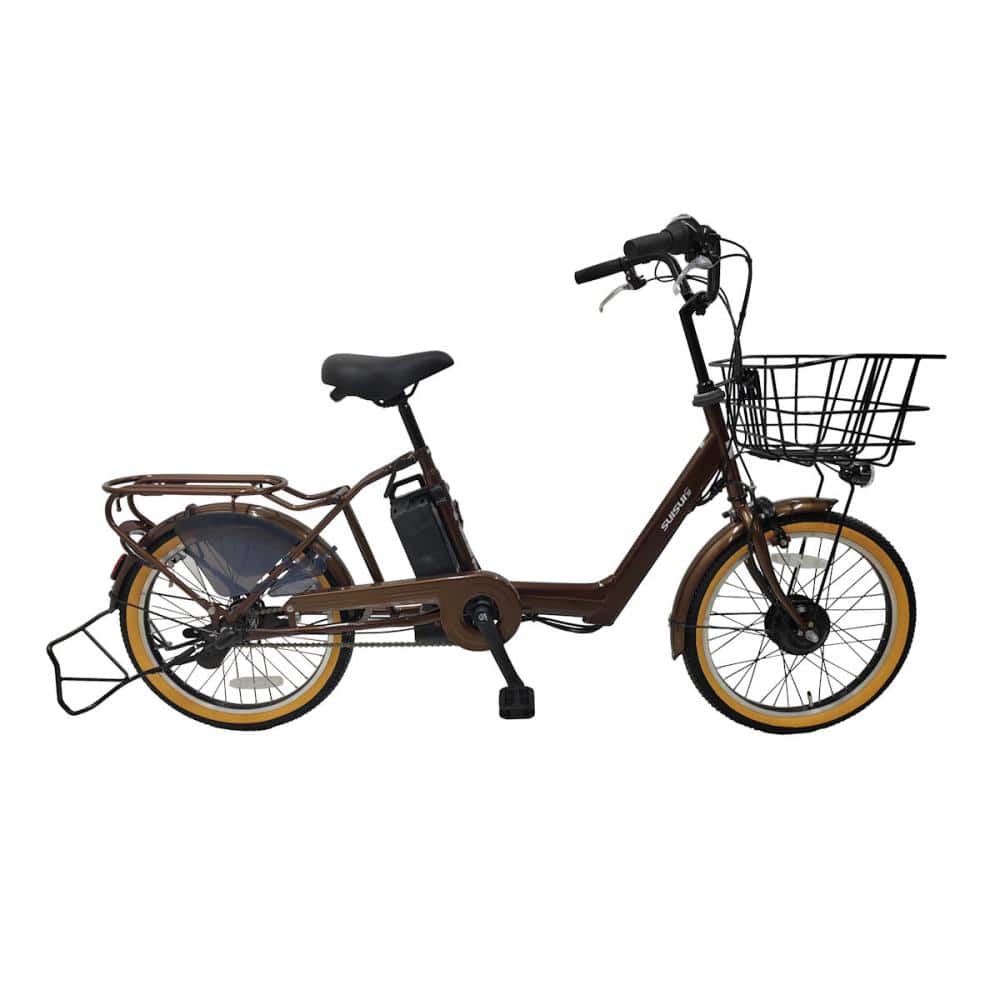 電動アシスト自転車 SUISUI（スイスイ） 20インチ ブラウン の