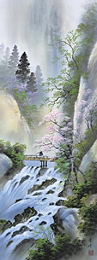 掛け軸 朱梅邨 春山多勝事 絹本 希少 軸装 茶道具 掛軸 美品 です