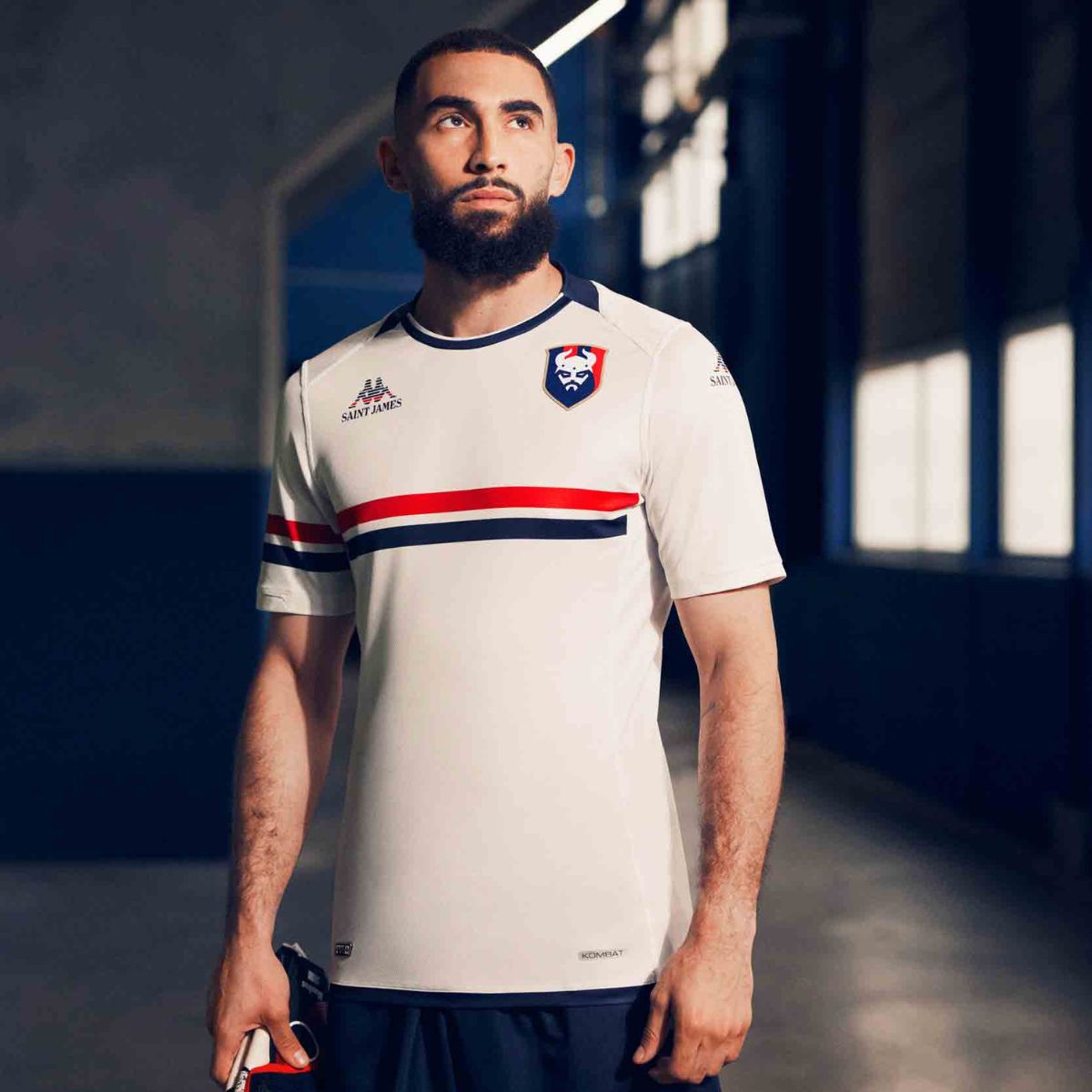 Maillot Saint James SM Caen 23/24 Blanc Homme | Kappa France