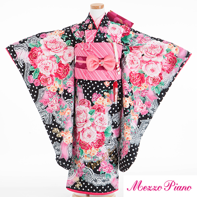 七五三 着物 レンタル 7歳 四つ身セット 320118 Mezzo Pianoメゾピアノ