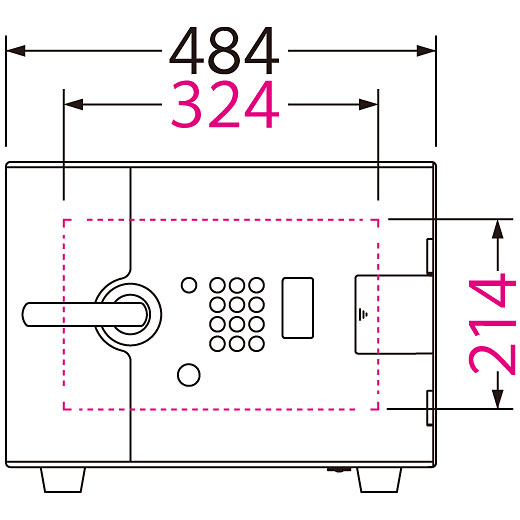 EIKO エーコー 耐火金庫 D-FACE＜テンキー＞ DFS1-E - 金庫通販の金庫屋