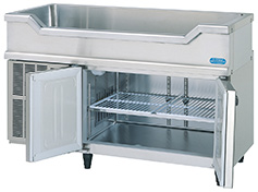 ホシザキ】コールドテーブル冷蔵庫舟形シンク付｜RW－120SNC