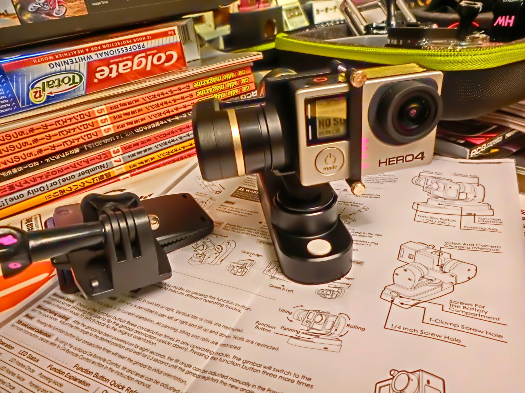 GOPRO用 GIMBAL 3軸ジンバル スタビライザーFY WG 3 Axis 動画の