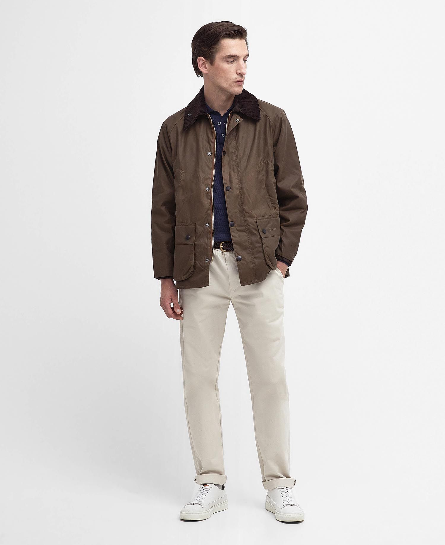 Barbour Bedale Wax Coat - Bark. Shop Men's Coats. Premium Denim