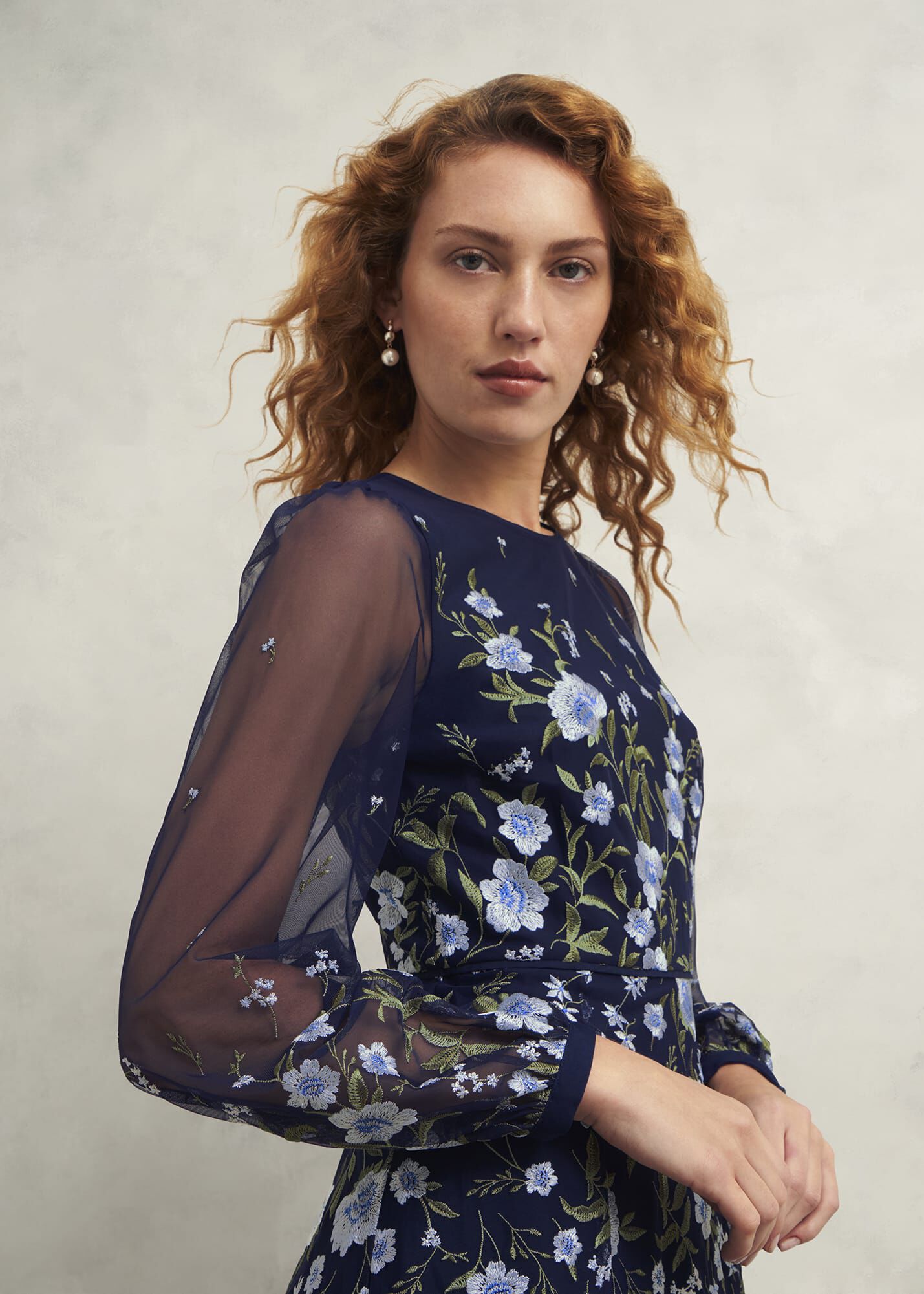 Lois Embroidered Dress | Hobbs UK |