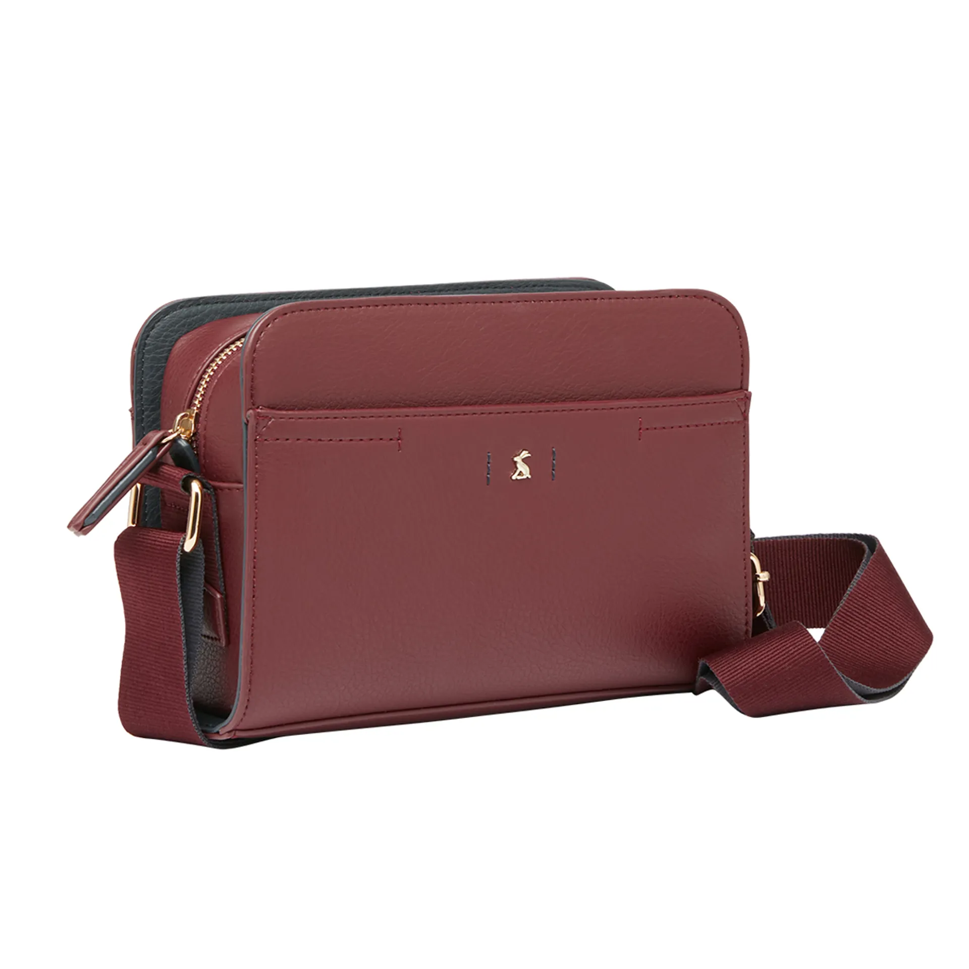 Joules Zia Pu Cross Body Camera Bag - Oxblood