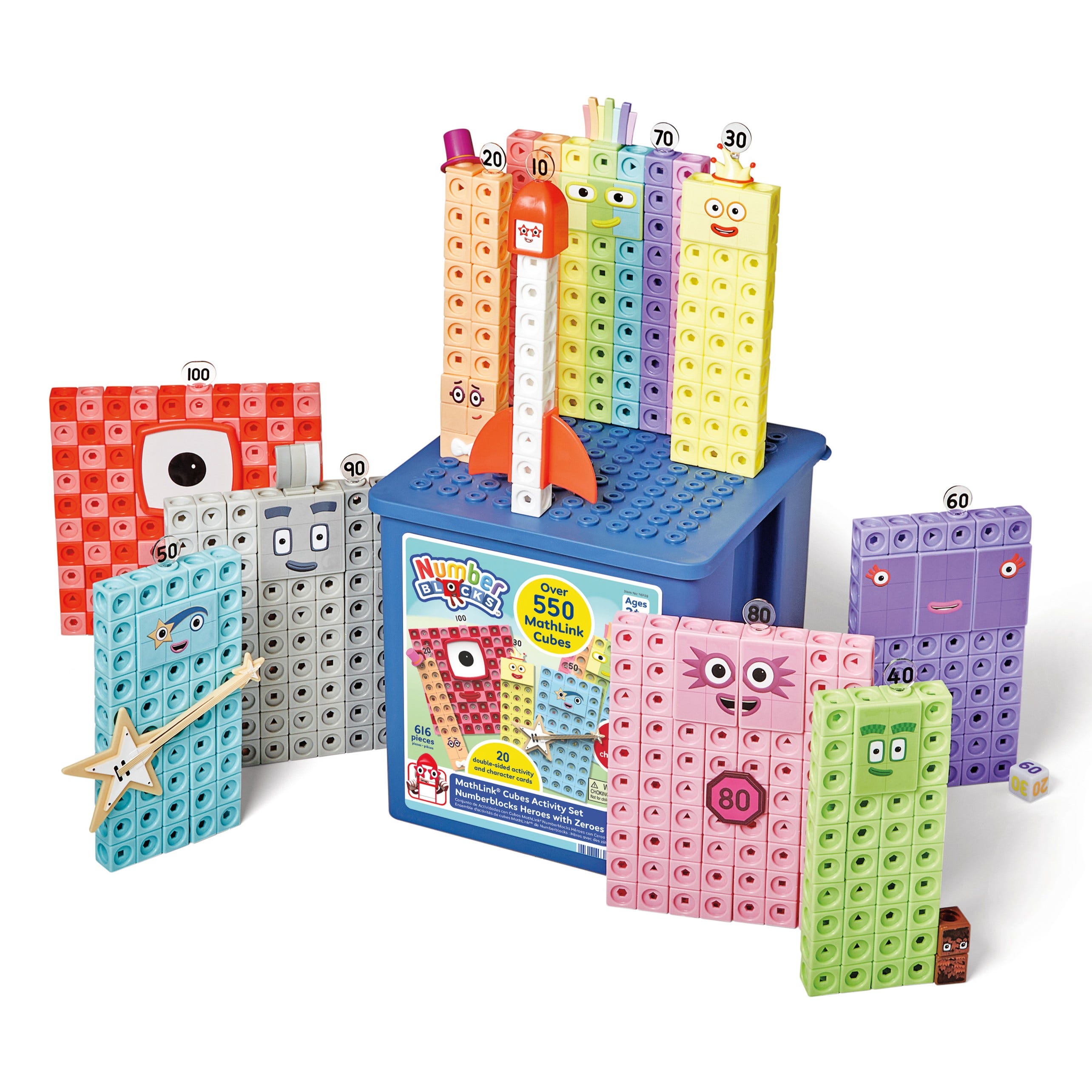MathLink® Cubes Activity Set Numberblocks® Heroes with Zeroes