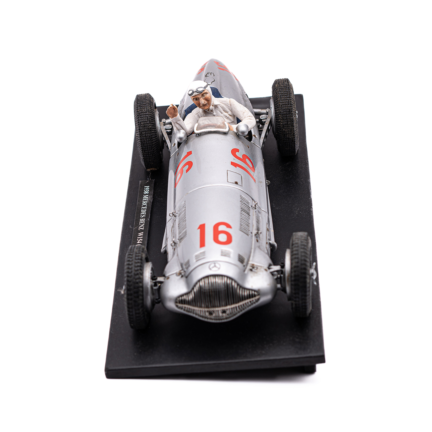 Fine Scale Model of a 1938 Mercedes Benz W154 Racing Car
