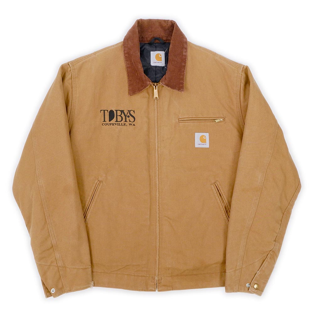 00's Carhartt デトロイトジャケット “企業ロゴ刺繍”mot01132703004956