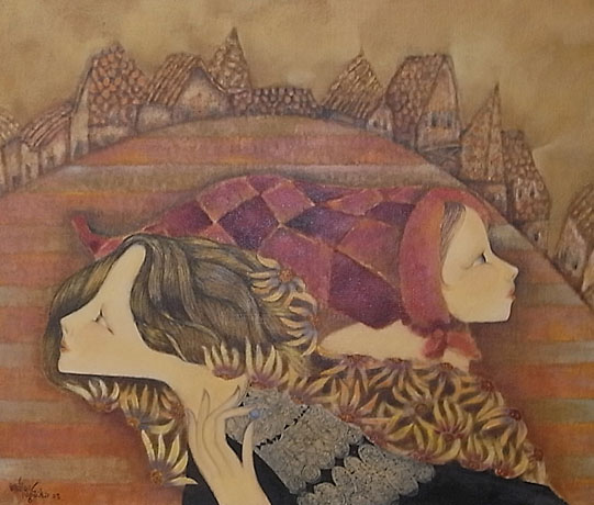 7116] 吉田正雄 洋画 「八月の女」 10号 - 広田屋 ブランド質屋通販