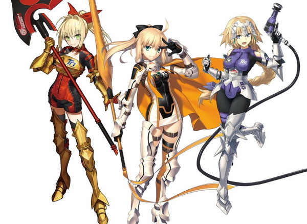 Fate』アルトリア、ネロ、ジャンヌがサーキット衣装を披露！TYPE-MOON