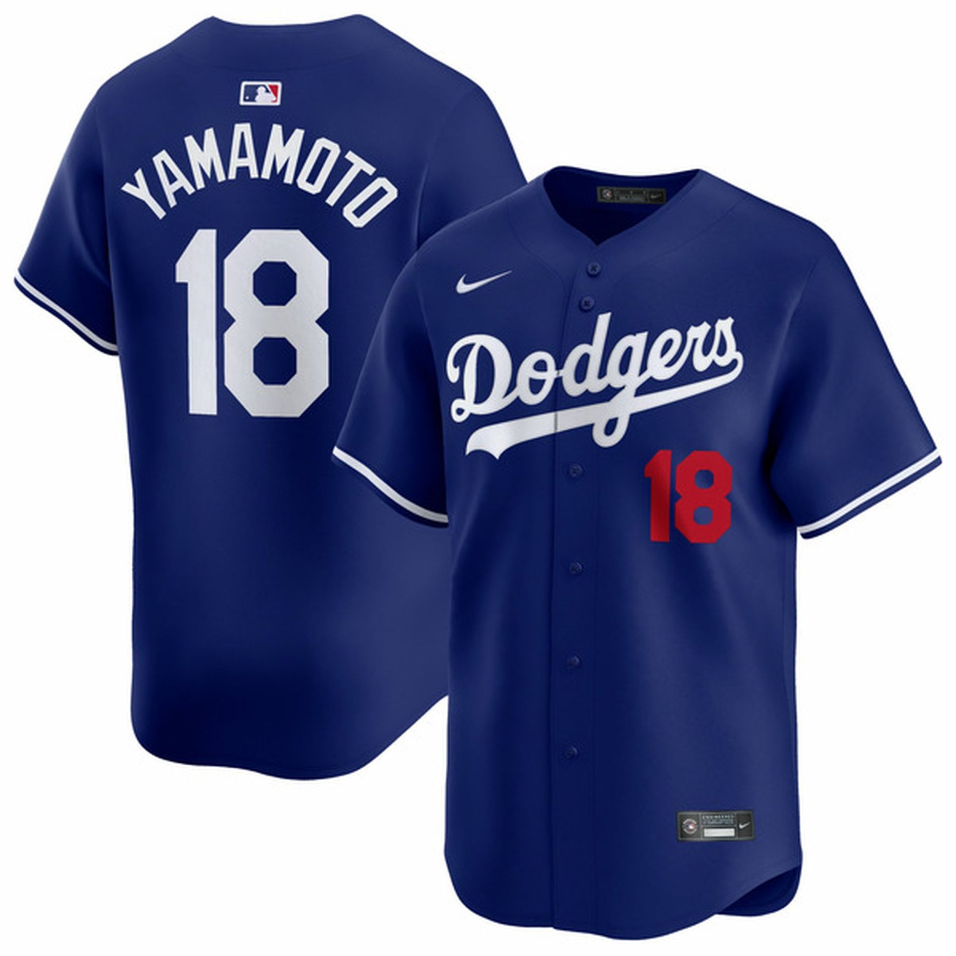 Nike Men's Los Angeles Dodgers Yoshinobu Yamamoto #18 Limited