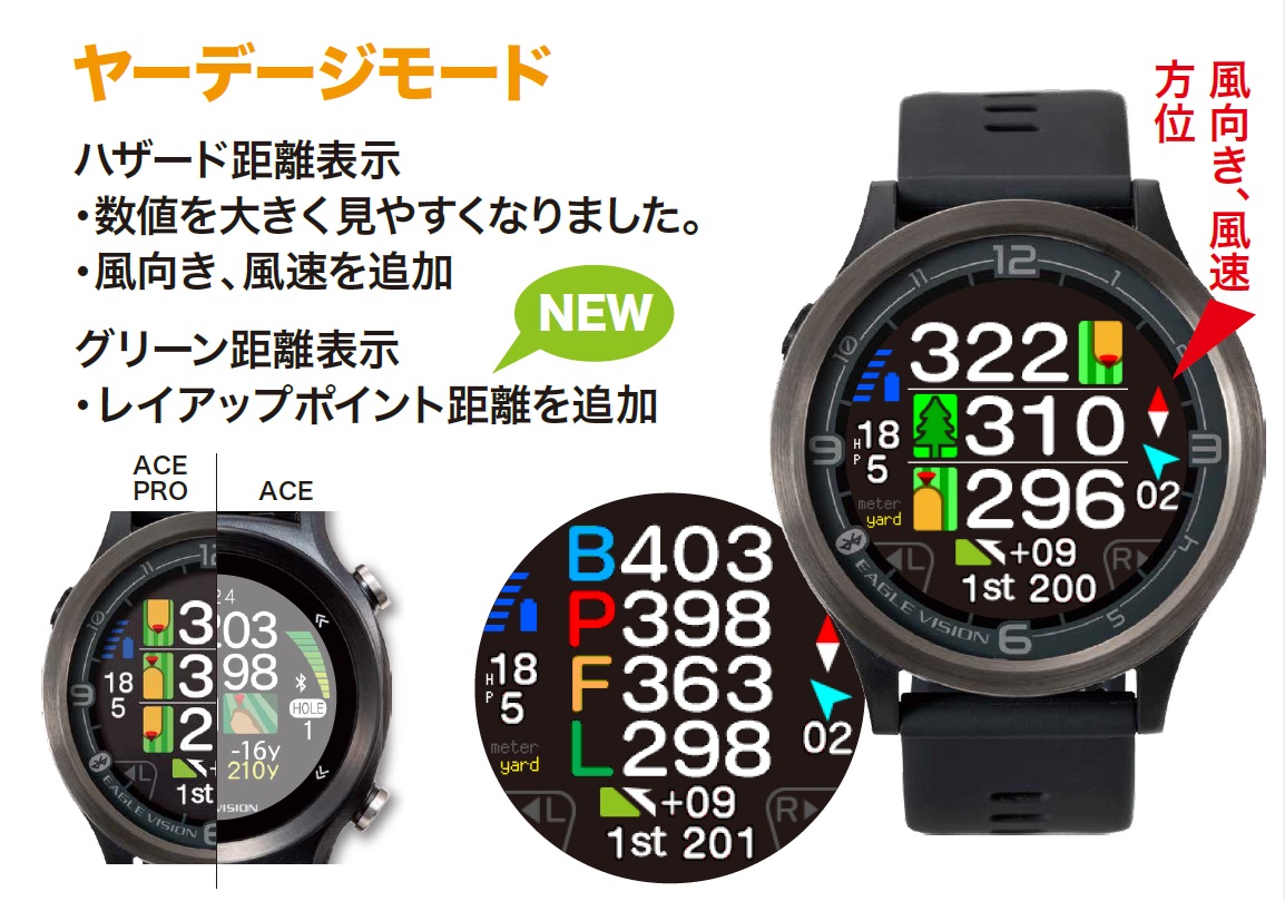 EAGLE VISION watch ACE PRO 朝日ゴルフ用品 / IDA Online