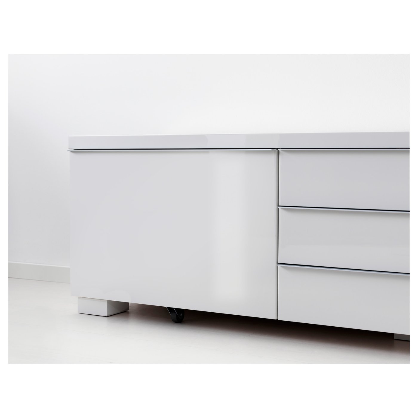 BESTÅ BURS TV bench, high-gloss white, 180x41x49 cm - IKEA Austria