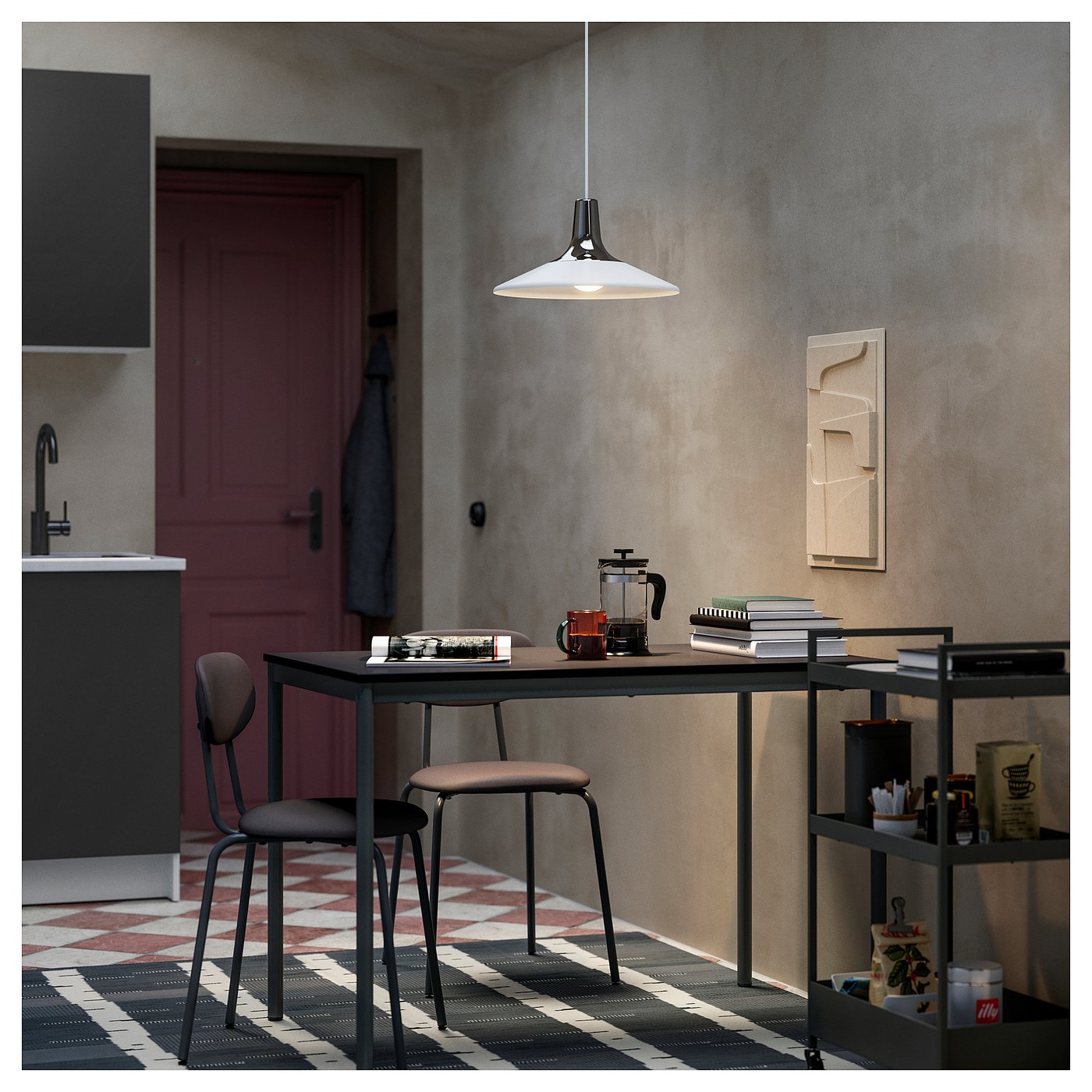 SANDSBERG サンドスベリ テーブル, ブラック, 110x67 cm - IKEA