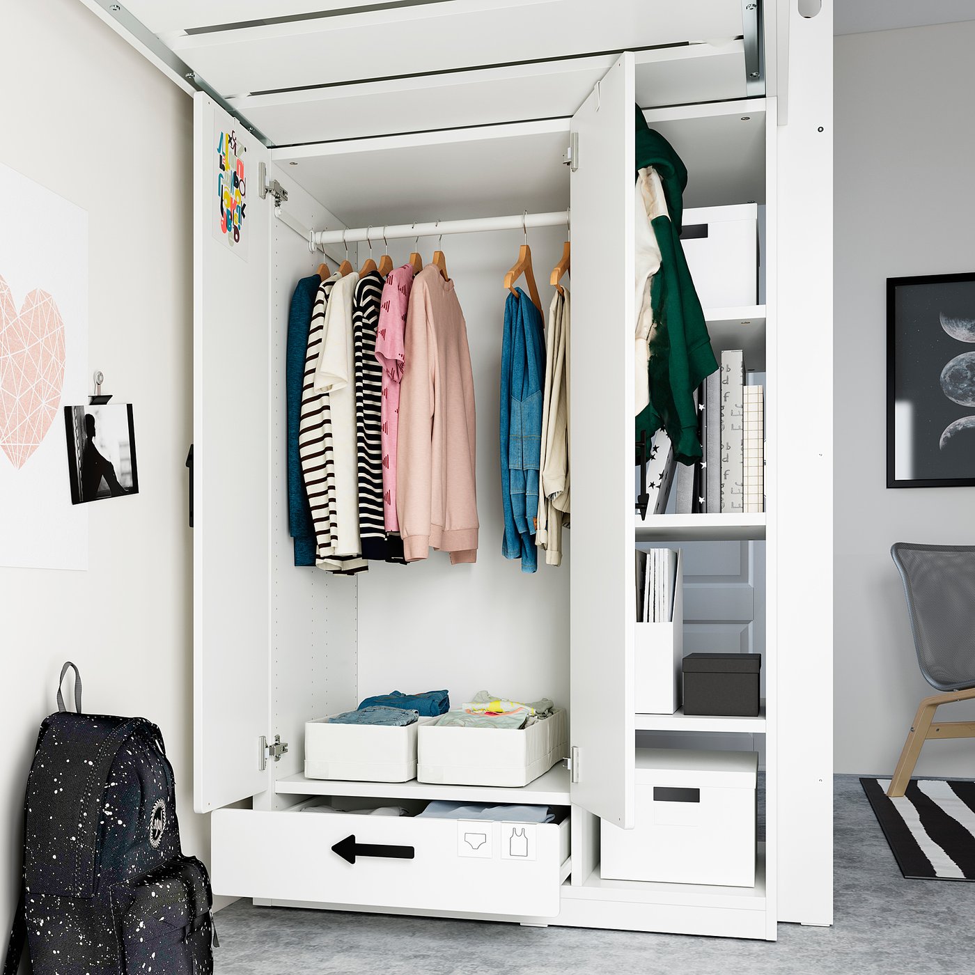 引き取り限定】IKEA ロフトベッド STUVA IKEA STUVAロフトベッドのお