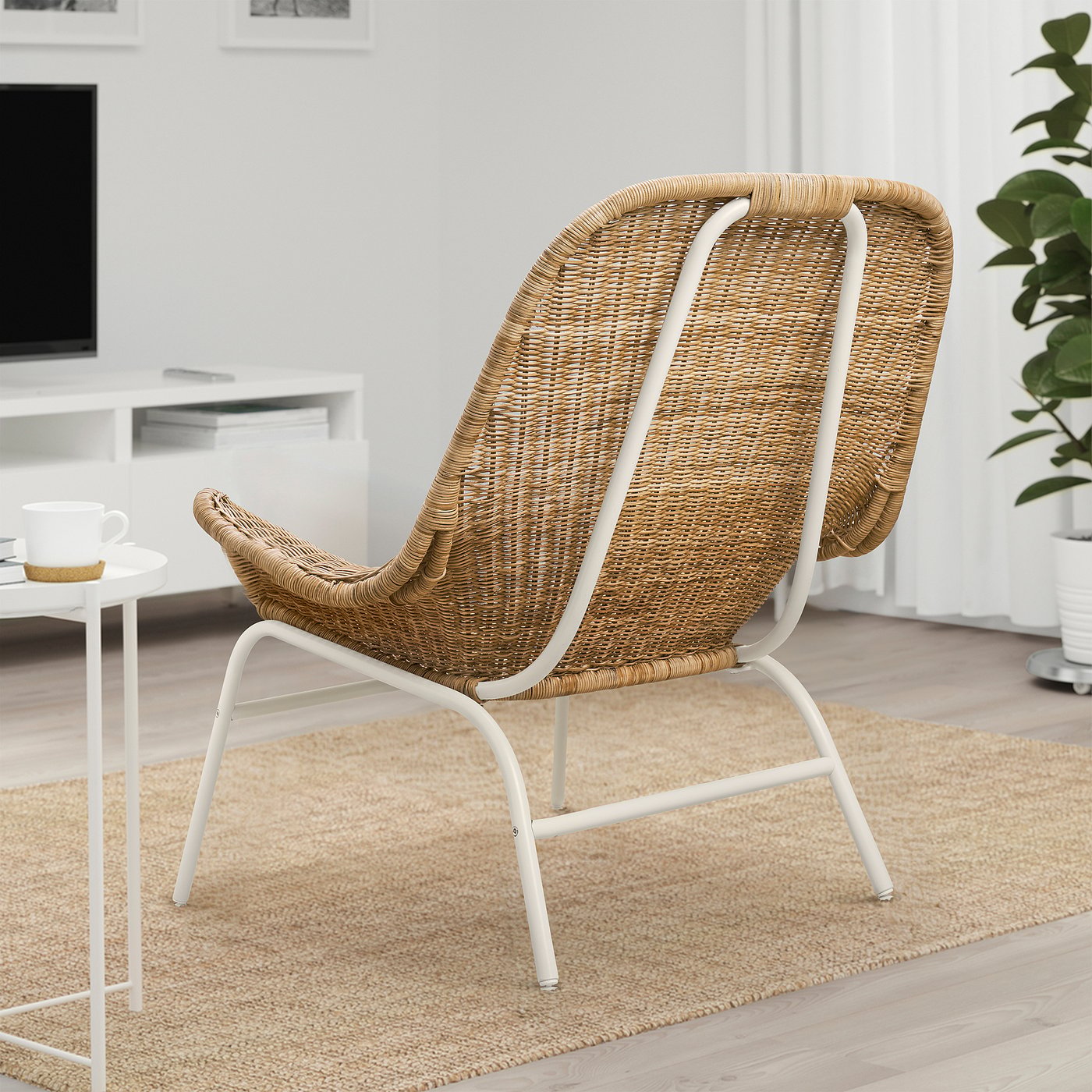 FRYKSÅS chair with cushion, rattan/Risane natural - IKEA