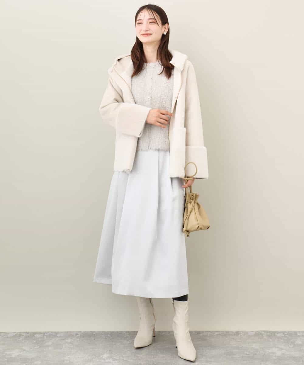 Wフェイスシャギーニットジャケット/洗える(カーディガン) | MK MICHEL