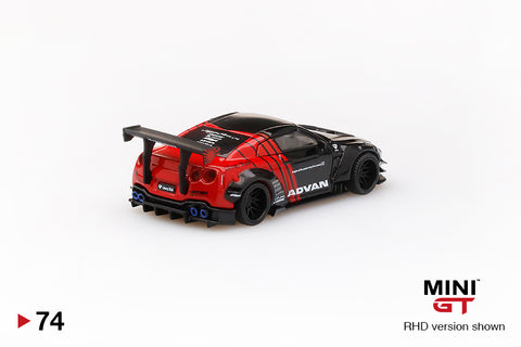 MINI GT #74 LB☆WORKS Nissan GT-R (R35) ADVAN JAPAN EXCLUSIVE