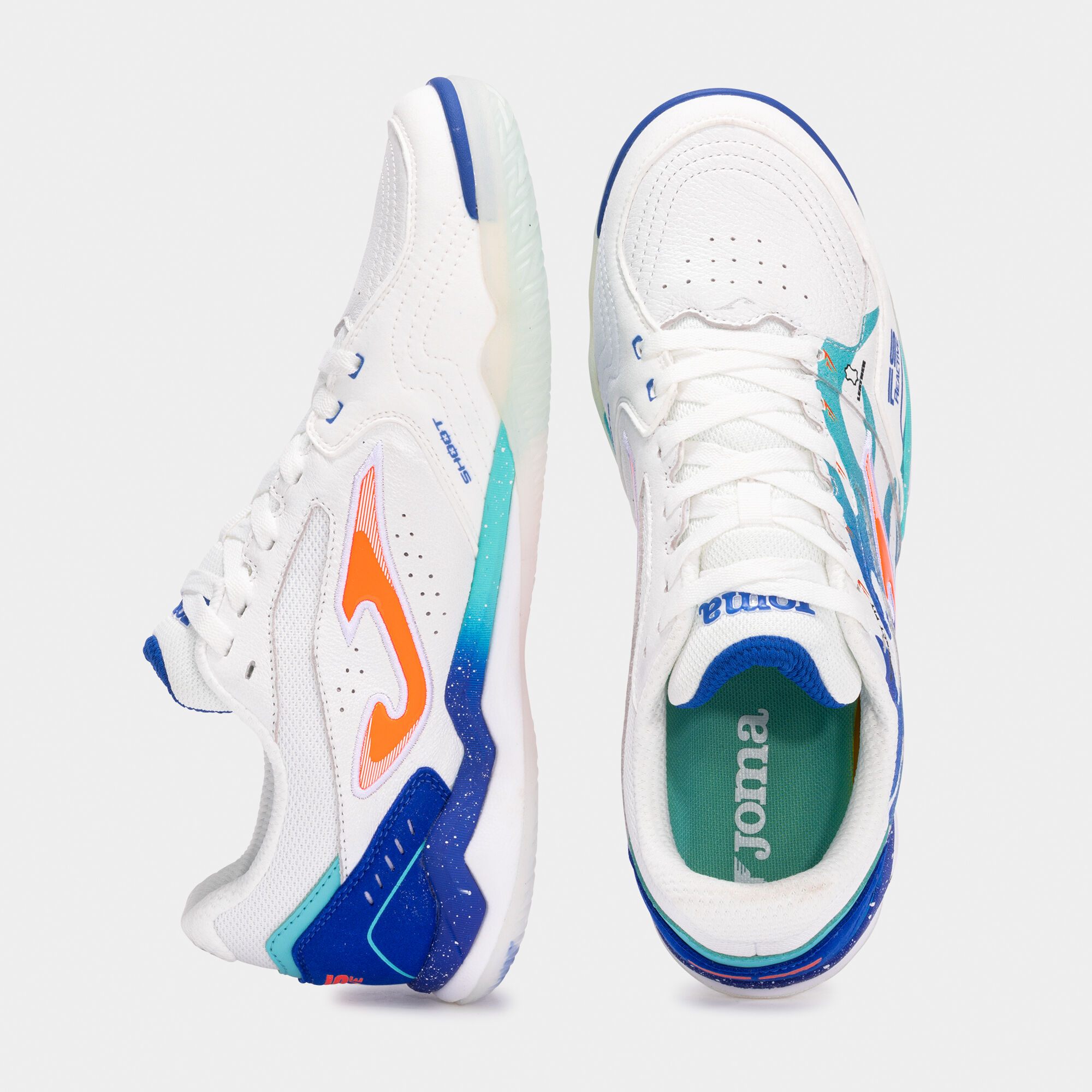 Futsal shoes Fs Reactive 25 indoor white royal blue | JOMA®