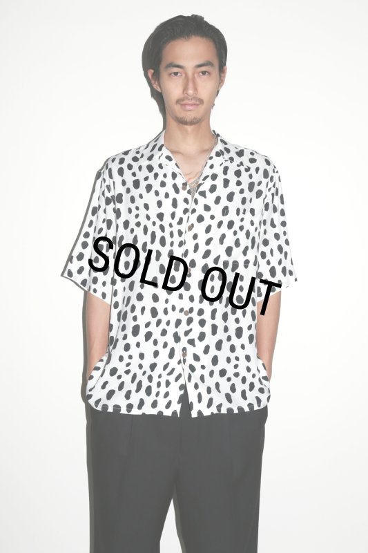 WACKO MARIA/LEOPARD HAWAIIAN SHIRT（WHITE）［レオパードハワイアン