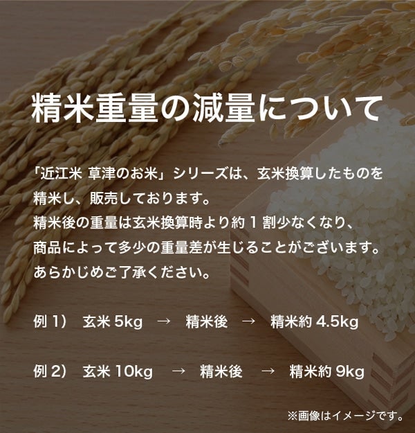 令和6年産】近江米 草津のお米＜コシヒカリ＞約9.0kg: 近江の味彩