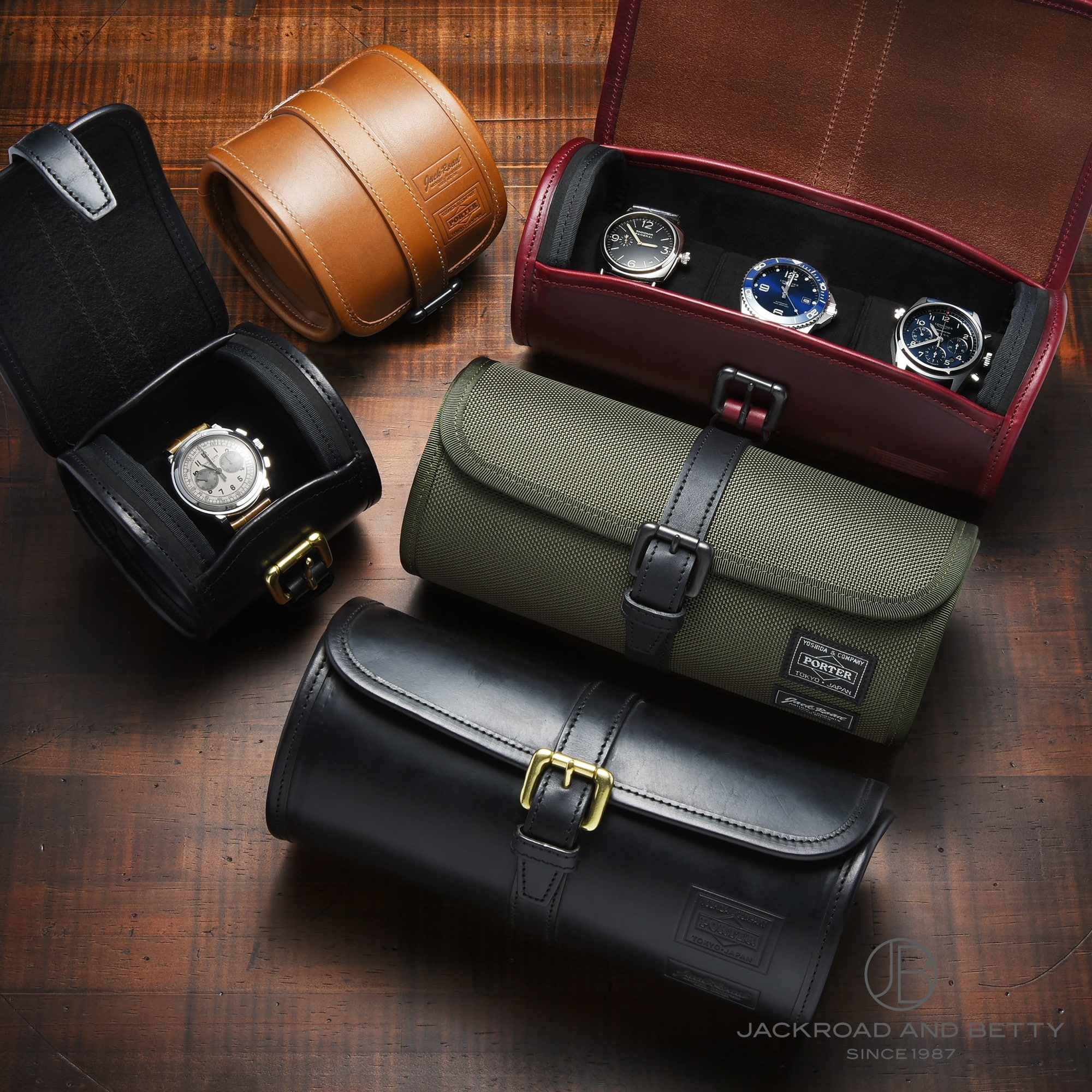 JackRoad×PORTER コラボレーション オリジナル ウォッチケース[black