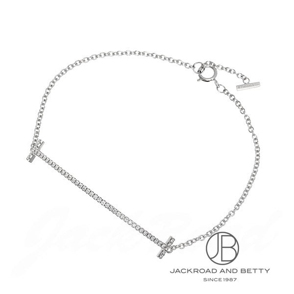 Tスマイルブレスレット ダイヤモンド WG ミディアム[60150744] T Smile