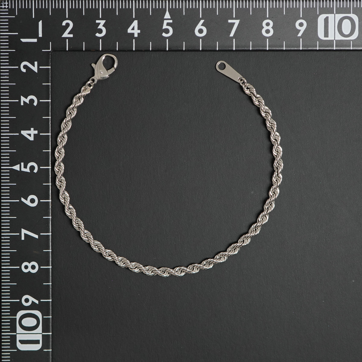 パイプロープ ブレスレット Pt850 幅3mm 17cm