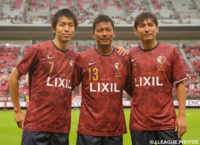 鹿島アントラーズ 中田浩二 柳沢敦 新井場徹 引退試合 ユニフォーム